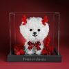 Preserved Flower Bichon Love Box fawn